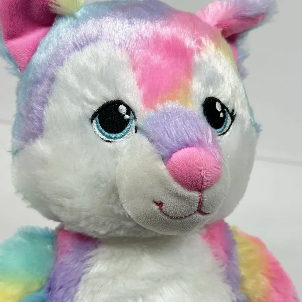 Build A Bear Rainbow Wolf Plush Great Wolf Lodge Exclusive GWL Soft Tie Dye
